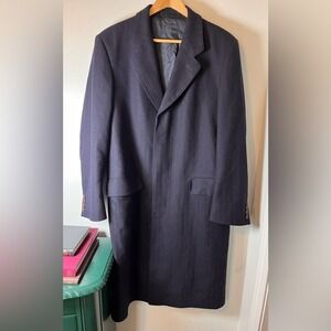 Christian Dior Monsieur 100% Wool Navy Blue Vintage Men's Dress Sport Coat Sz 38
